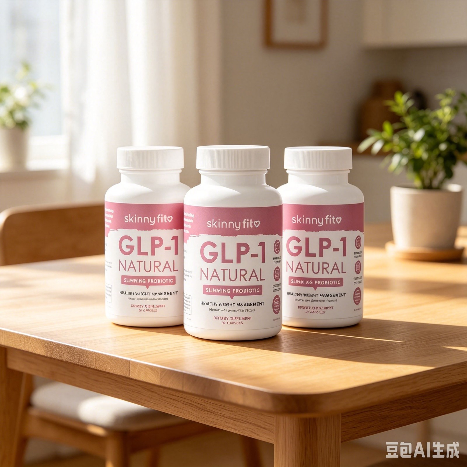 3PCS Probiotic Natural Slimming SkinnyFit Capsules 30 1 – Bottle Sealed