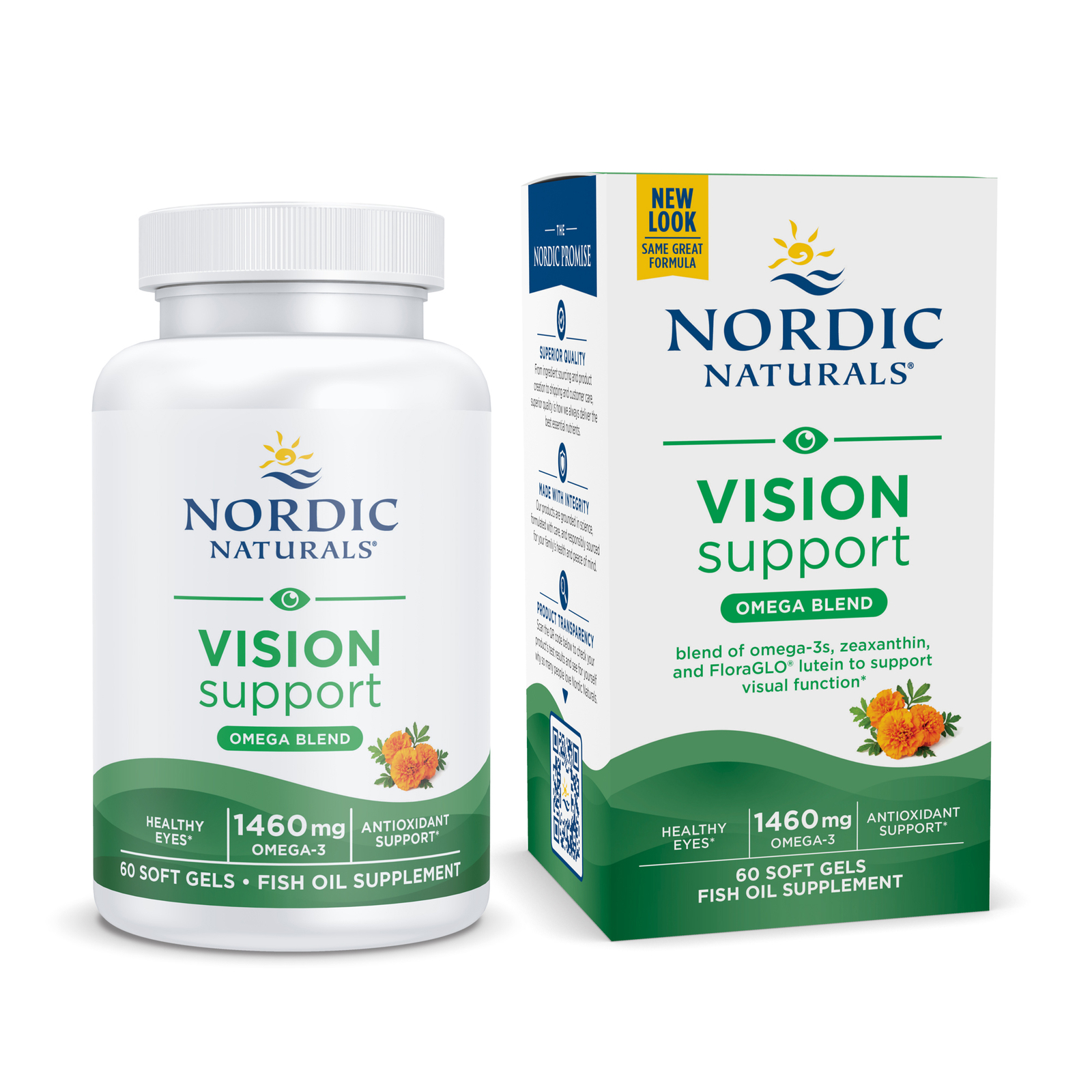 Nordic Naturals Omegas for Vision – Zeaxanthin & FloraGLO Lutein, Lemon, 60 Ct