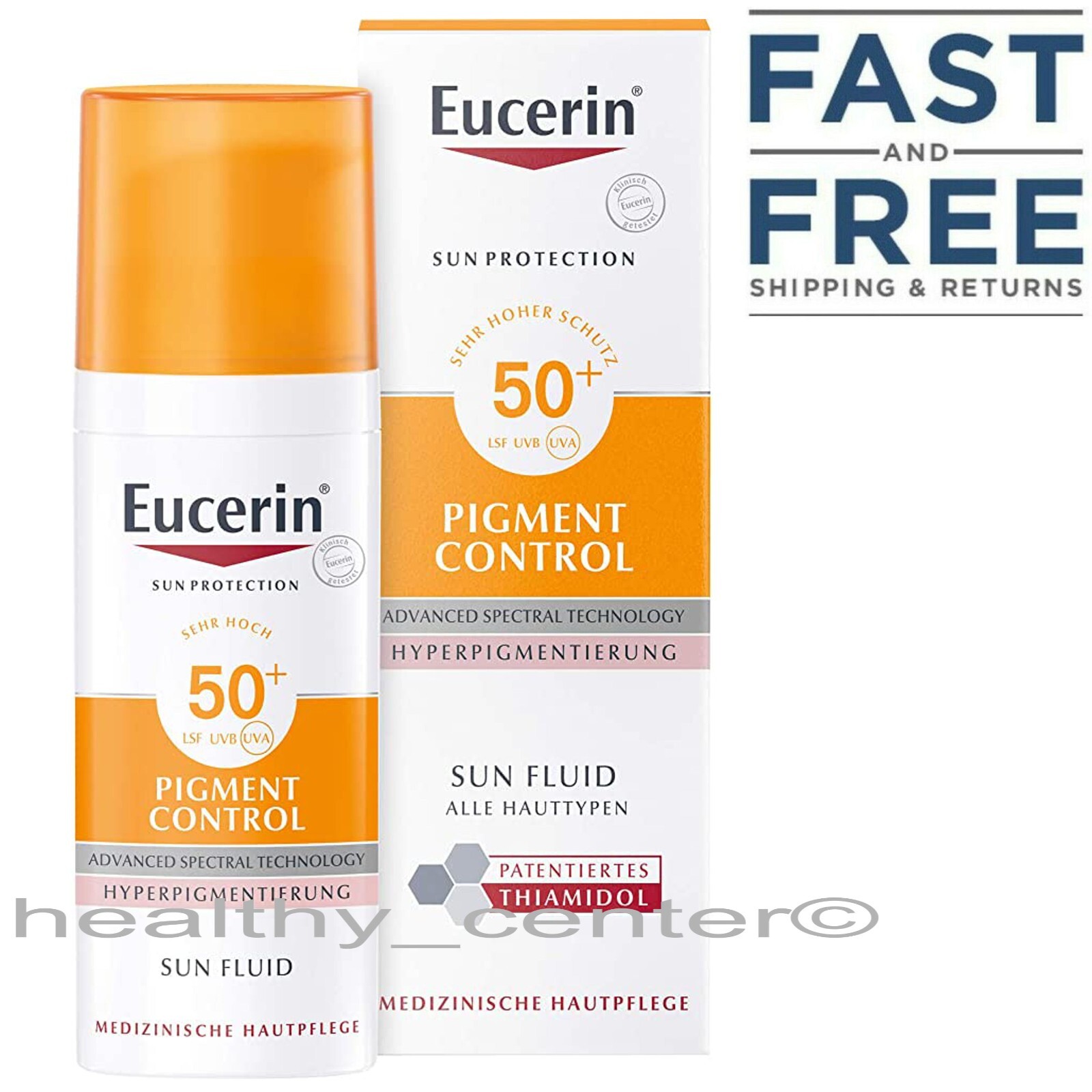 EUCERIN SUN FLUID PIGMENT CONTROL SPF50 + 50ML EXPIRATION DATE:03/2026