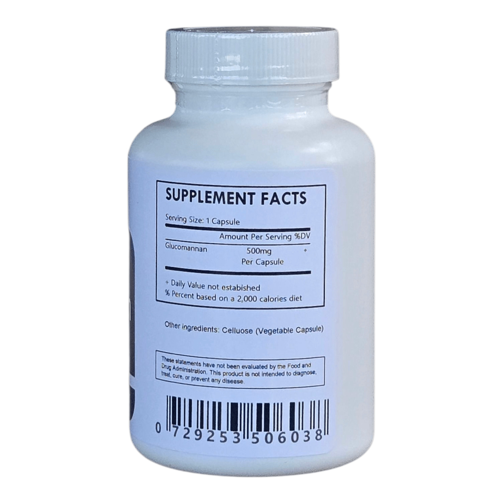 Glucomannan Powder Capsules (Konjac Root)