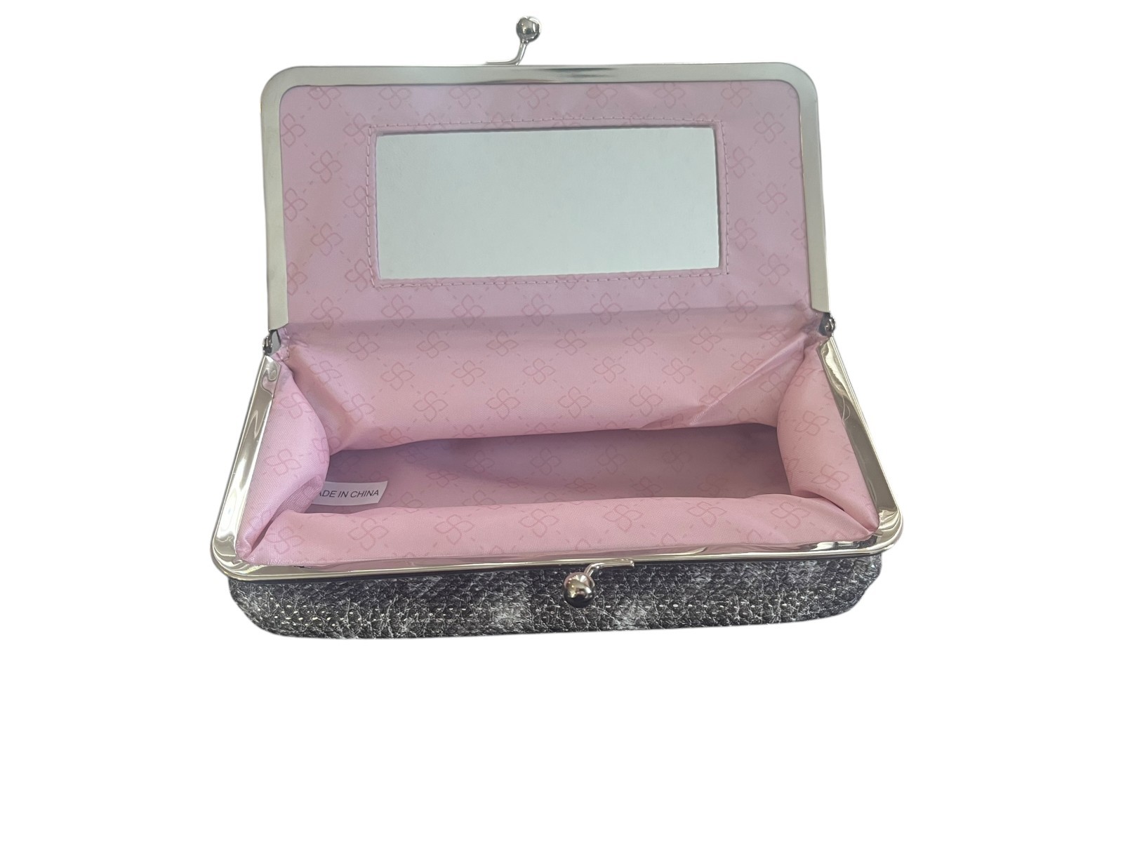 Makeup Train Case Cosmetic Bag Travel Snakeskin Makeup Bag, Cosmetic Case GRAY