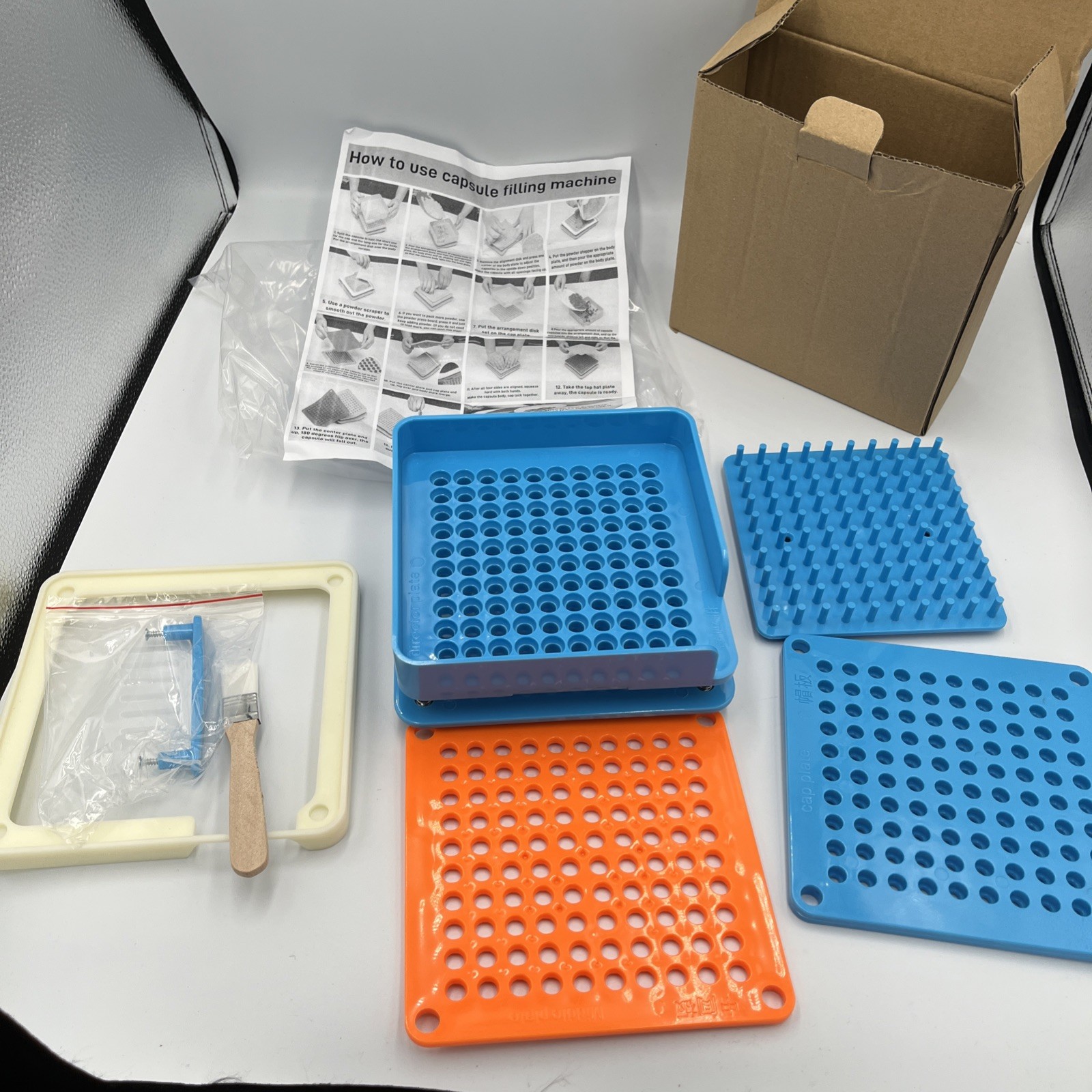 100 Hole Pill Box Organizer And Storage Unit