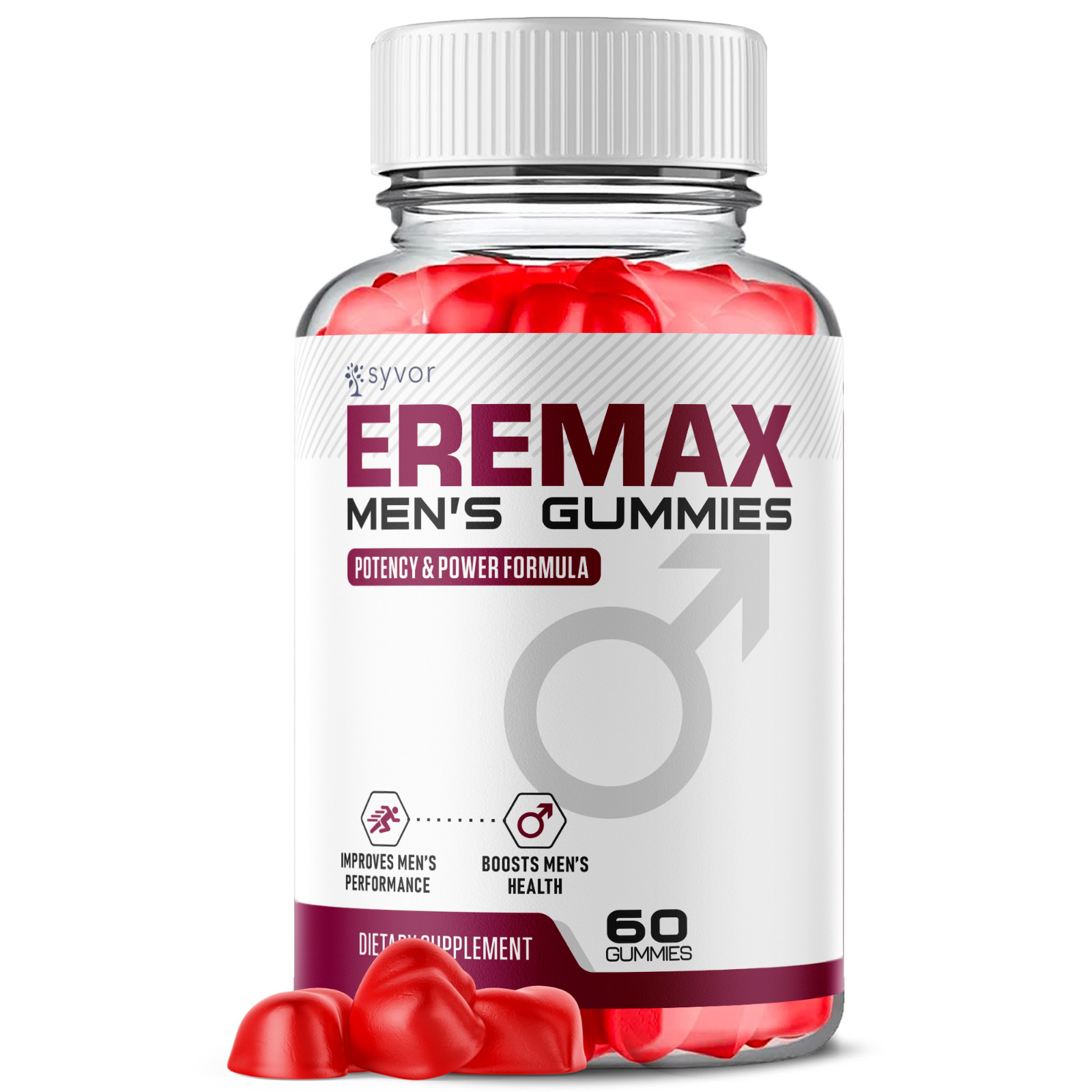 (1 Pack) Eremax Gummys Advanced Male Support Formula Ere Max Vitamin 60 Gummies