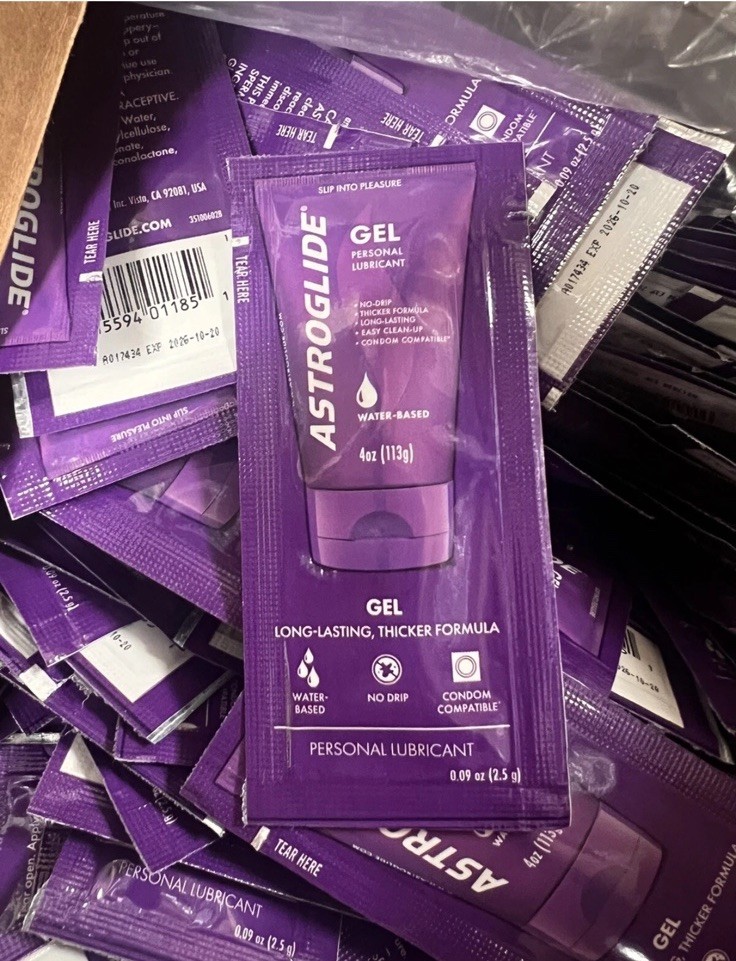 30 Packs Of Astroglide Personal Lubricant 30 Travel Packs New