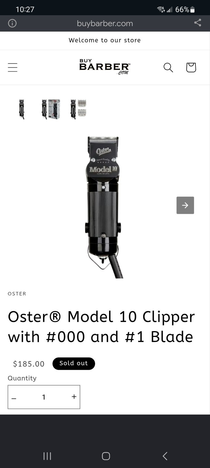 Oster Model 10 Detachable clipper