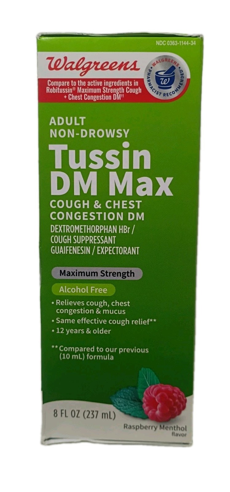 Tussin DM MAX ~Adult Cough & Chest Syrup ~Max Strength 8oz ~Exp. 10/27