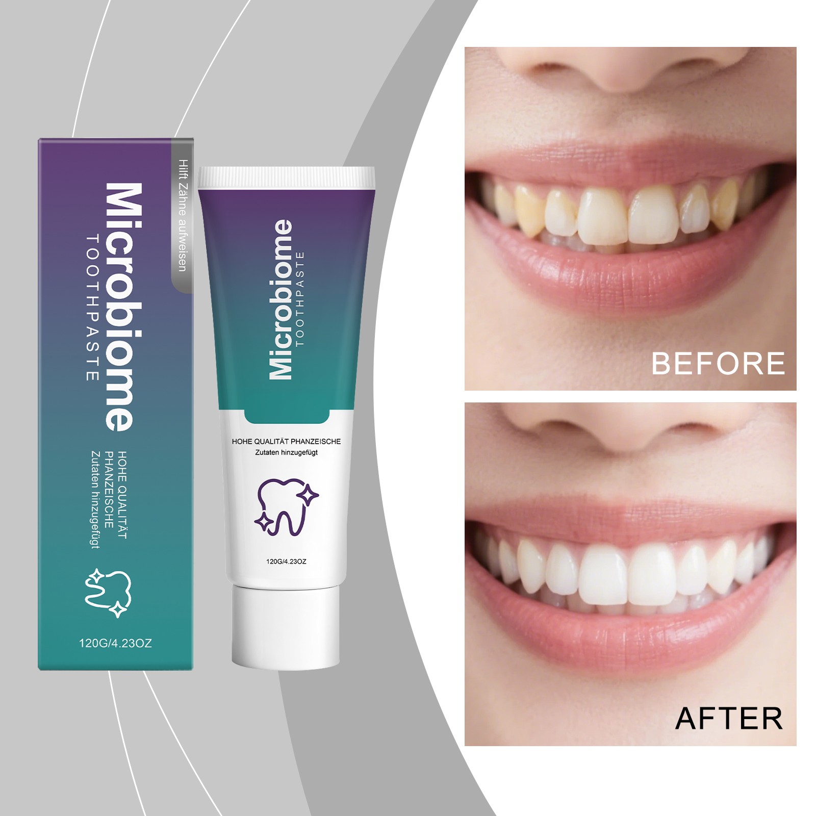 7.5% Hap Nano-Hydroxyapatite Toothpaste Remove Deep Clean For Sensitive Teeth US