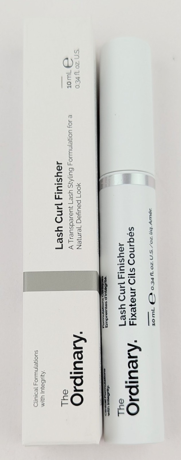 The Ordinary Lash Curl Finisher Transparent 10ml/0.34fl.oz. Full Size New In Box
