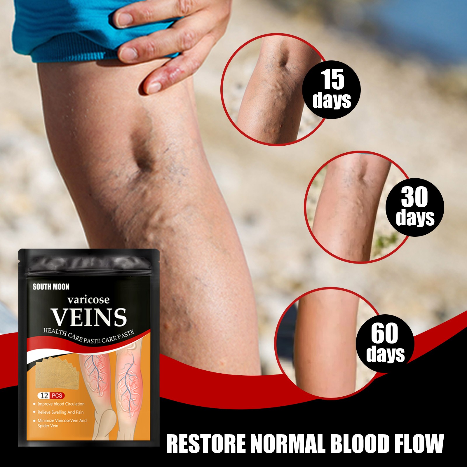 Relieve Discomfort Patch – Leg Care Calf Vein Skin Gentle Care Aid 🩹