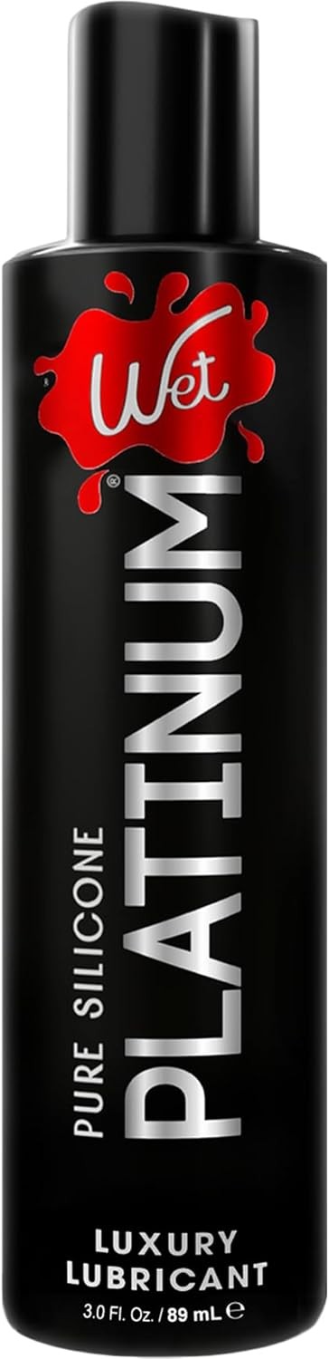 Wet Platinum Silicone Lube 3oz Hypoallergenic Waterproof Personal Lubricant