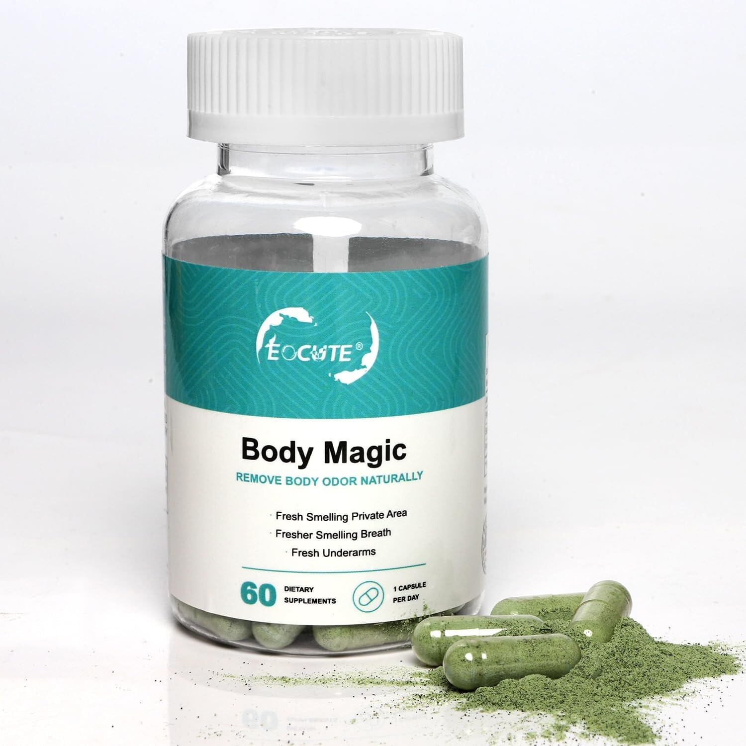 Body Magic Chlorophyll Capsules 60 Vegan for Detox Digestion Gut Health Skin NEW