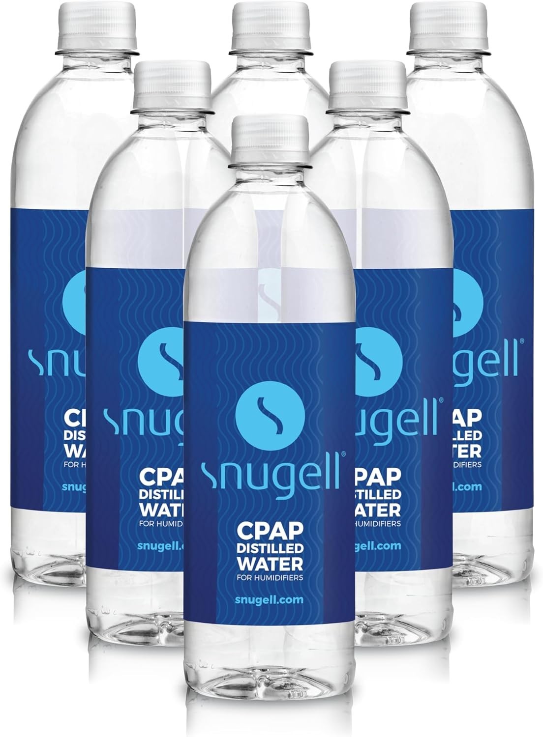 Distilled Water for CPAP Machines by Snugell 20oz 20 Fl Oz (Pack of 6)