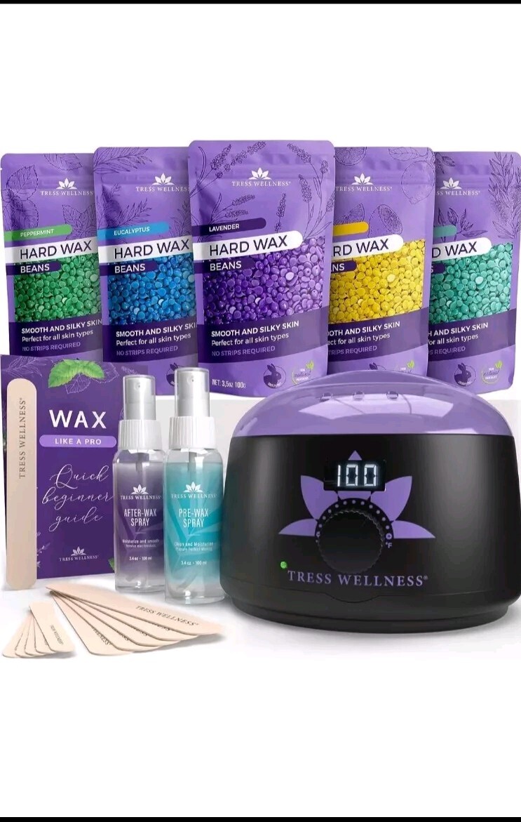 Tress Wellness Waxing Kit – Easy to Use- for Sensitive Skin With Digital Display