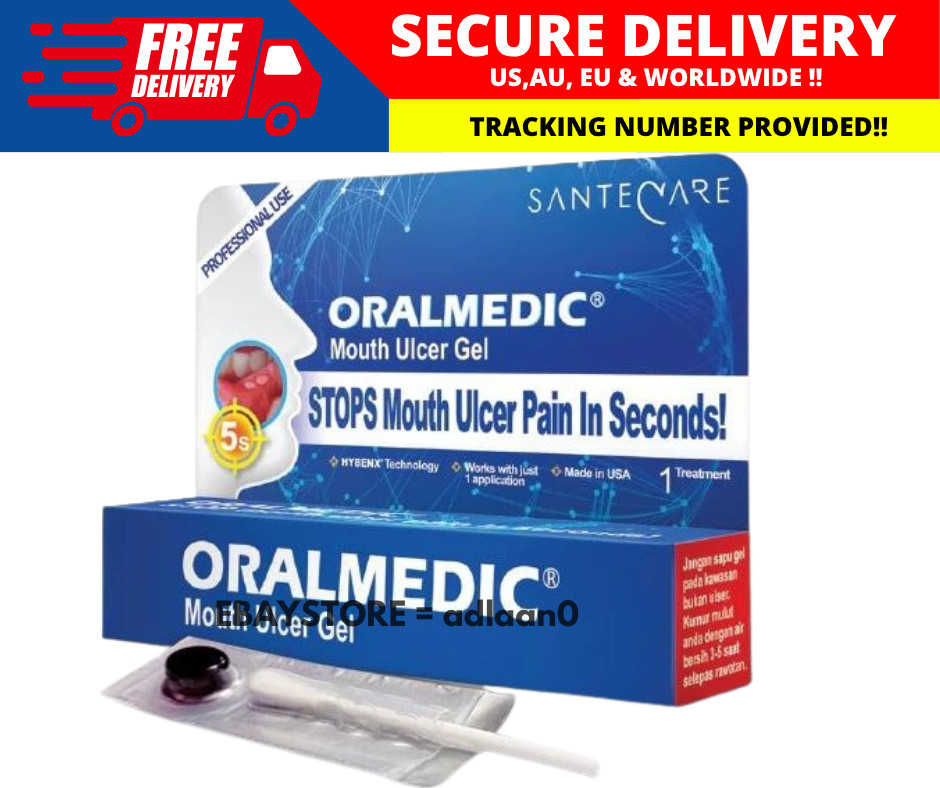Oralmedic Mouth Ulcer Gel 1 Treatment Fast Pain Relief
