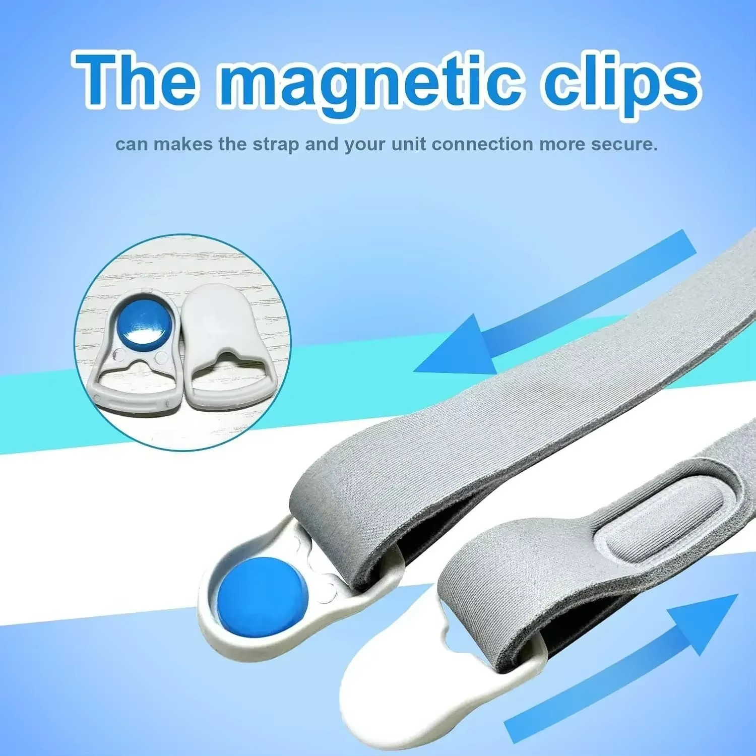 1 Pack CPAP Headgear for Resmed AirFit F20 with Magnetic Clips, Replacement Head