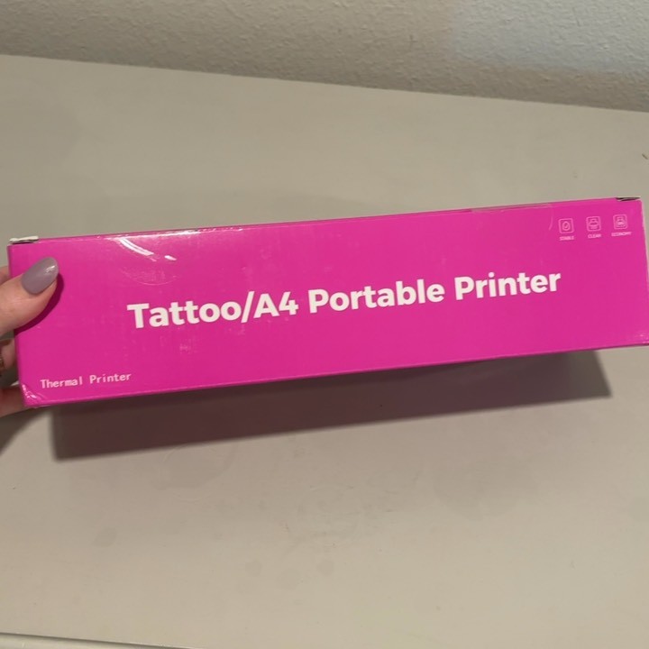 Portable Tattoo Stencil Printer Wireless Thermal Transfer A4