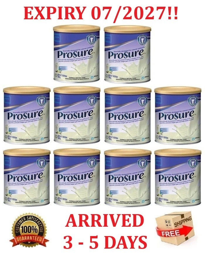 10 Abbott Pro Sure Milk Improve Appetite High Protein Prebiotic EPA 380g Vanilla