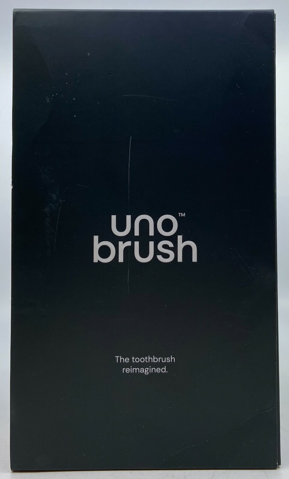 Unobrush V1 Toothbrush Single Package Charge Base Cord Main Unit Booklet Tabs