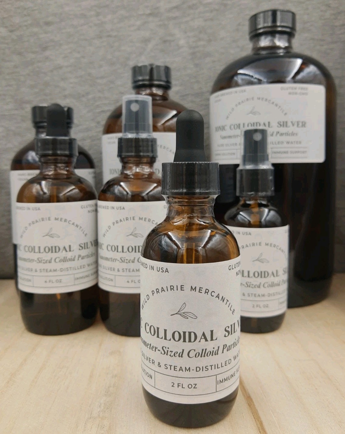 Ionic Colloidal Silver 2oz Dropper 10ppm Nano-sized Particles Immune Support WPM