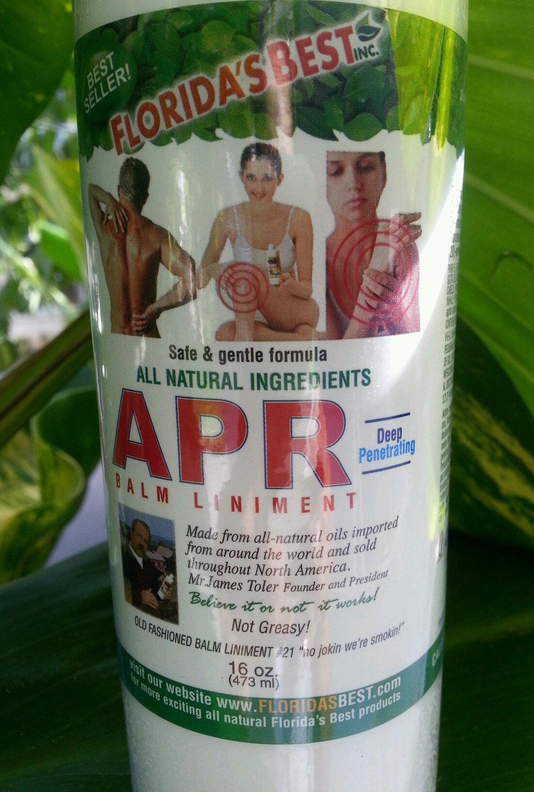 16oz Bottle Florida’s Best APR All-Natural Pain Relief Brand New Fresh Stock!!