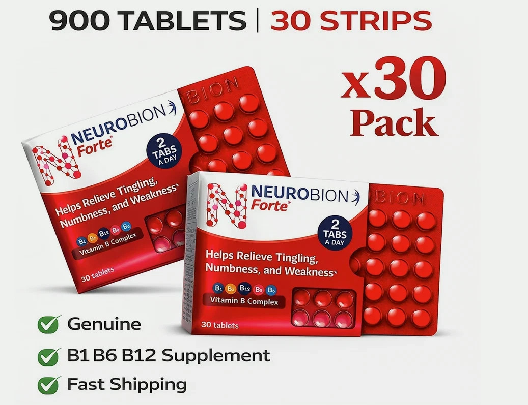 Multivitamin Neurobion Forte B1 B6 B12 B Complex Supplement 900 Tabs Exp 05/2027