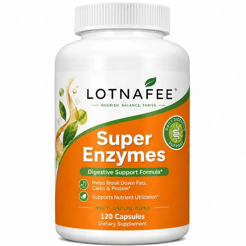 Lotnafee, Super Enzyme – 120 Capsules