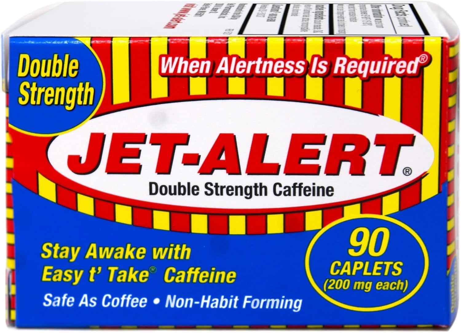 Jet Alert Double Strength Caffeine Caplets – 200mg, 6-Pack (540 Tablets) for …