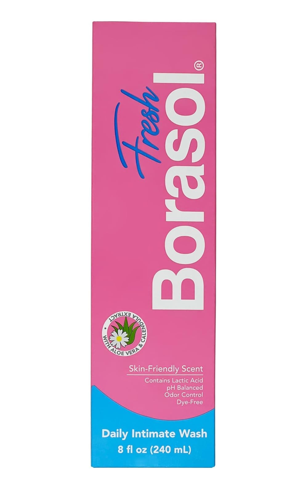 Fresh 8 oz Hydrating Soothing Intimate Gel Aloe Vera Feminine Wash pH Balance