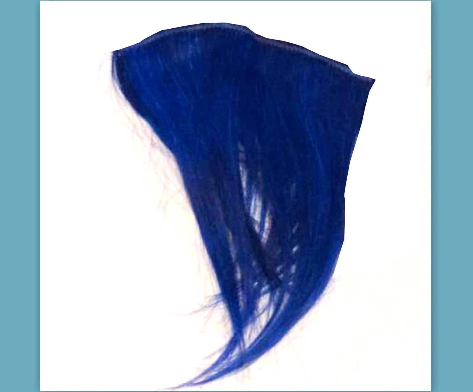dyed Human Hair Bangs Clip in Emo Scene extensions Women rainbow weft costume