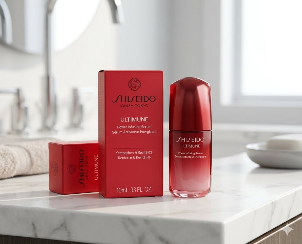 2 Shiseido Ultimune Power Infusing face serum strength & revitalize .33 nib