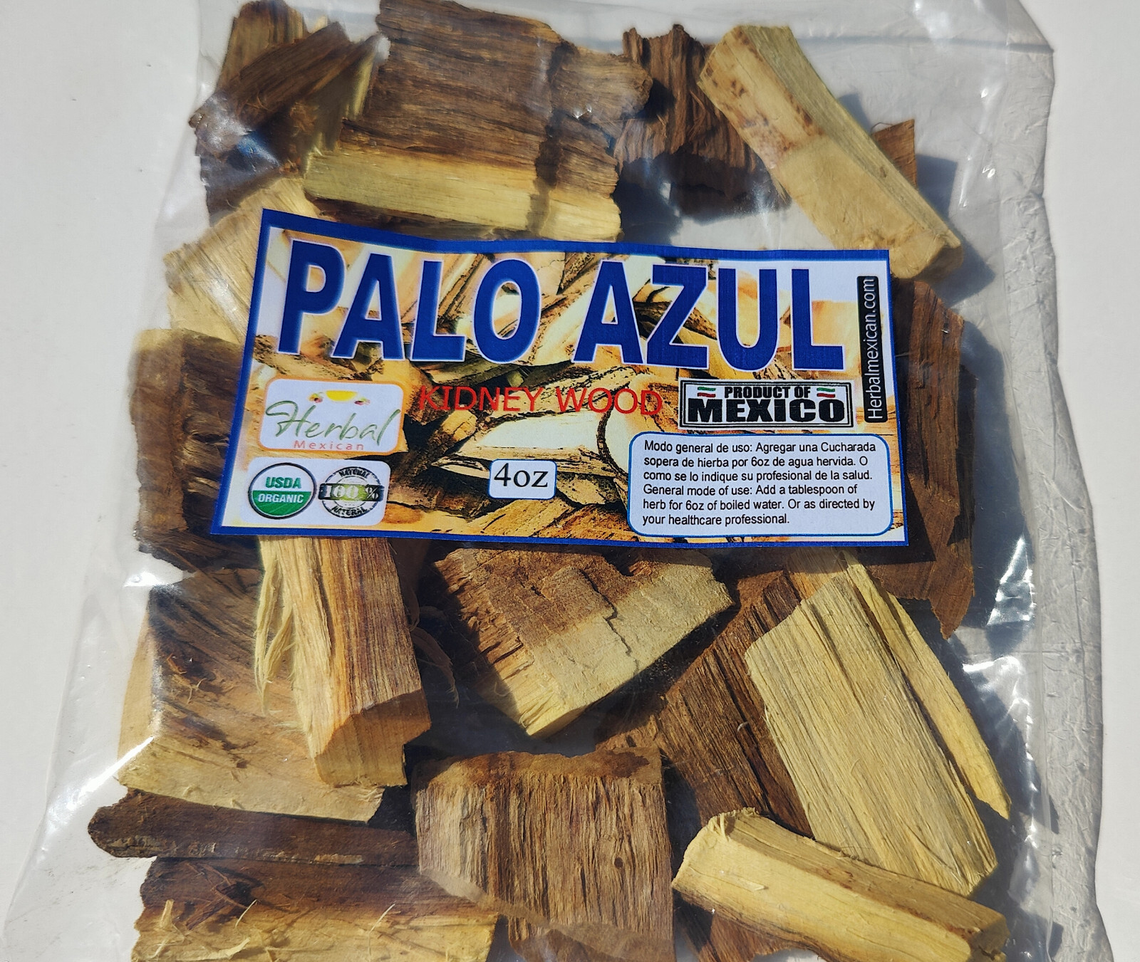 Palo Dulce Te o Blue stick o Palo azul o kidneywood Tea Natural Detox 4oz !!!!
