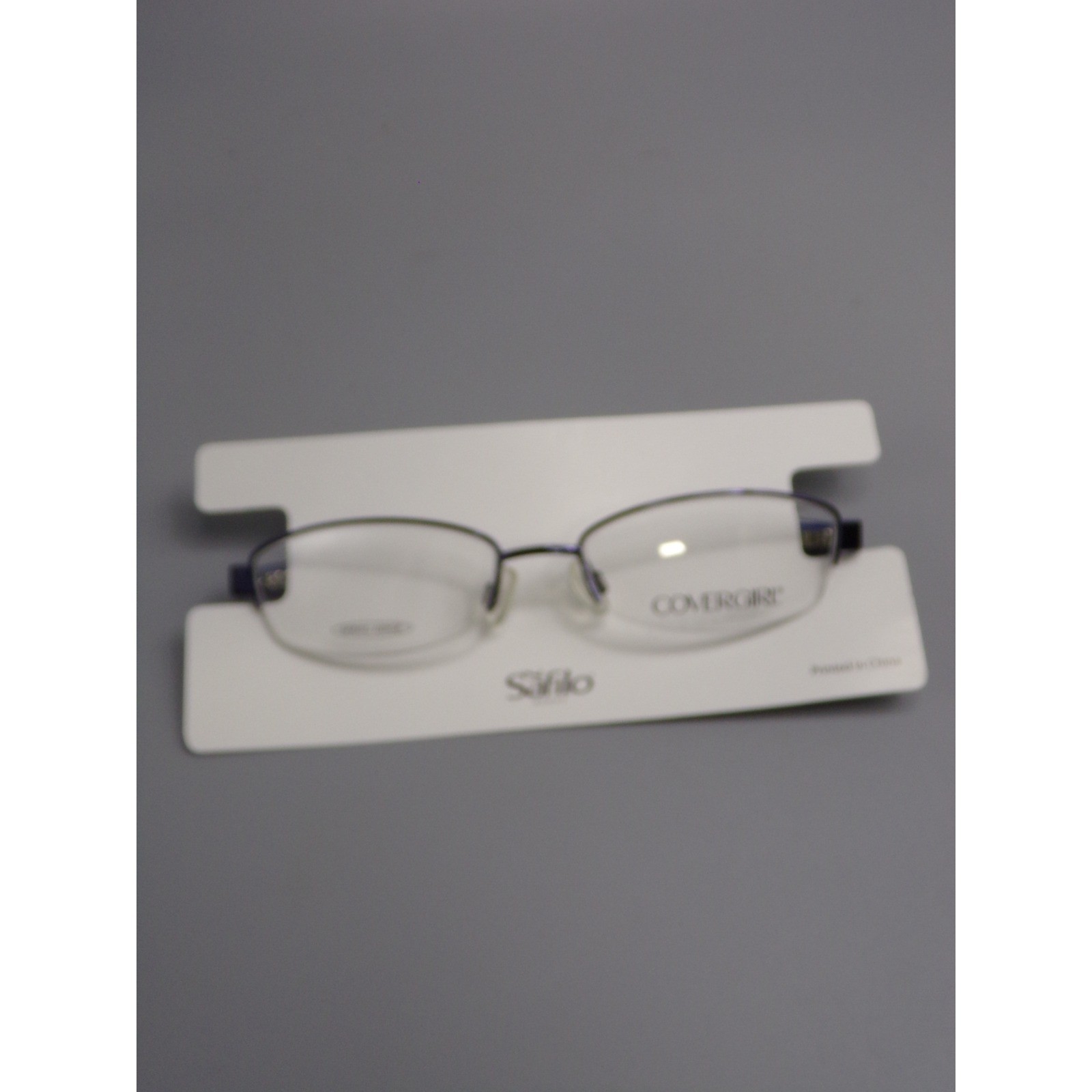 COVERGIRL CG502 Eyeglasses 51 17 135 Rimless Blue Spring Hinge Designed in USA