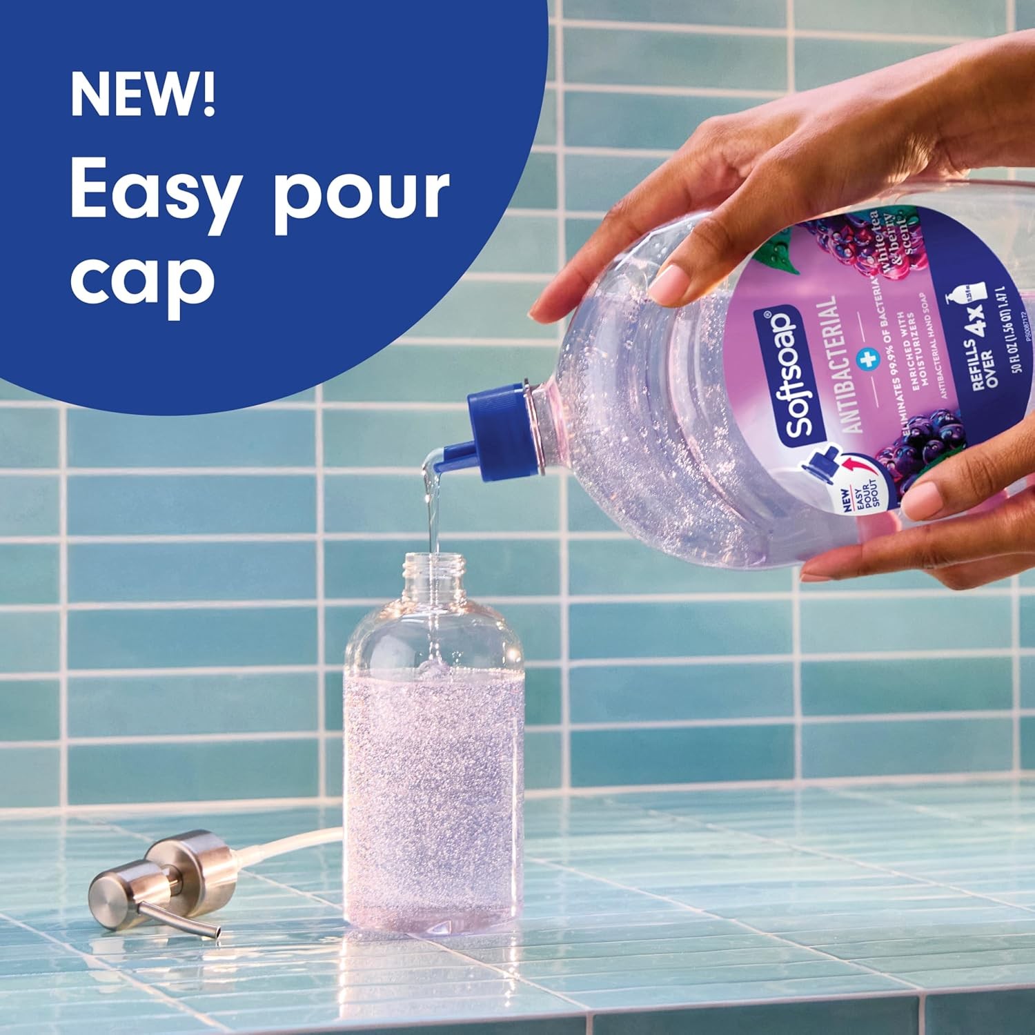 Softsoap Antibacterial Liquid Hand Soap Refill White Tea Berry Scented Hand Soap