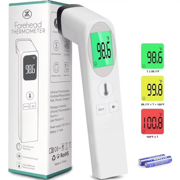 Touchless Forehead Thermometer for Fever, No Contact Infrared Digital