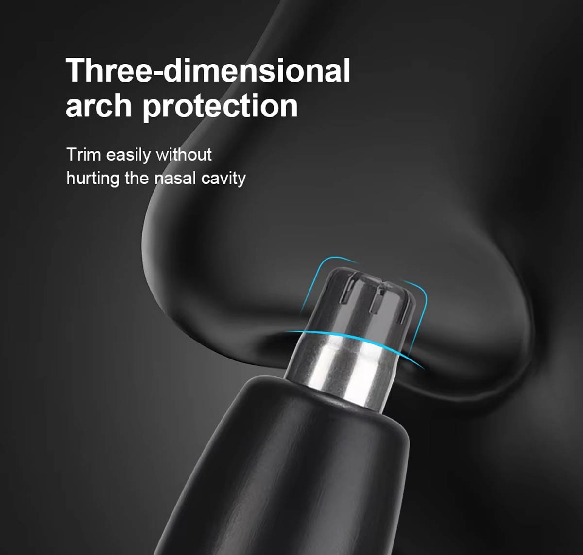 Ear and Nose Hair Trimmer with LED indicator USB Rechargeable Water Resistant