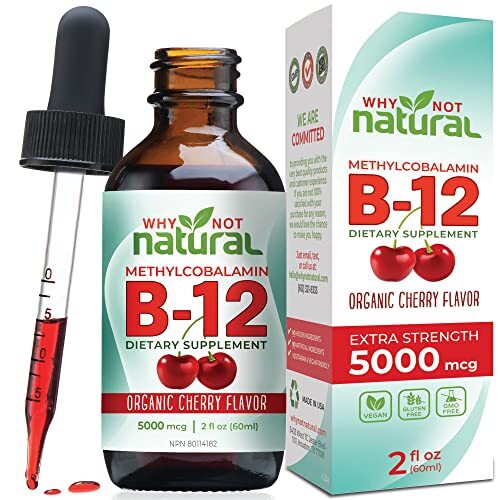 Vitamina B12 Organica Liquida – Sublingual Extra Strength 60 X 5000 Mcg Gotas…