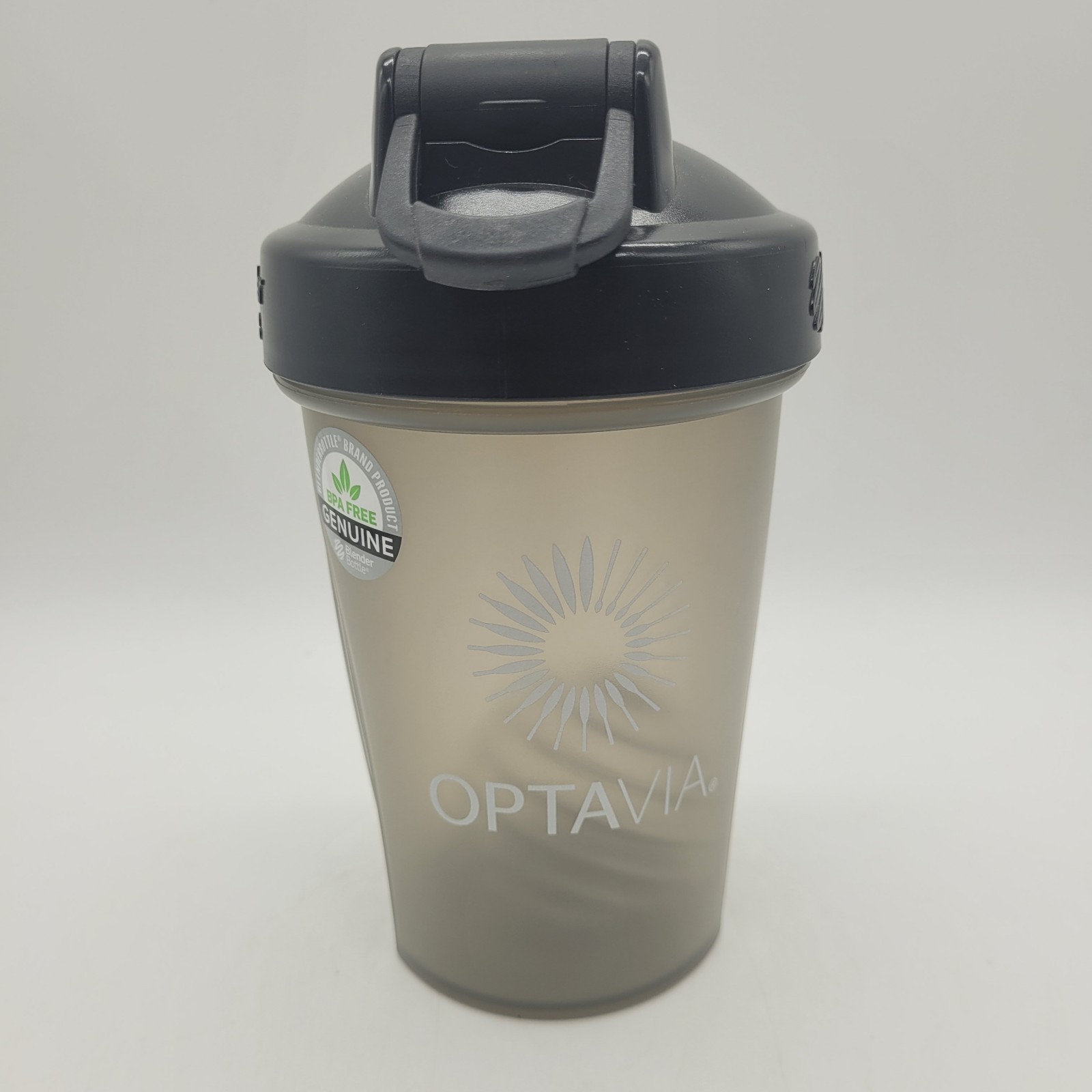 Optavia Blender Bottle with lid. 20oz. Gray Plastic. BPA Free