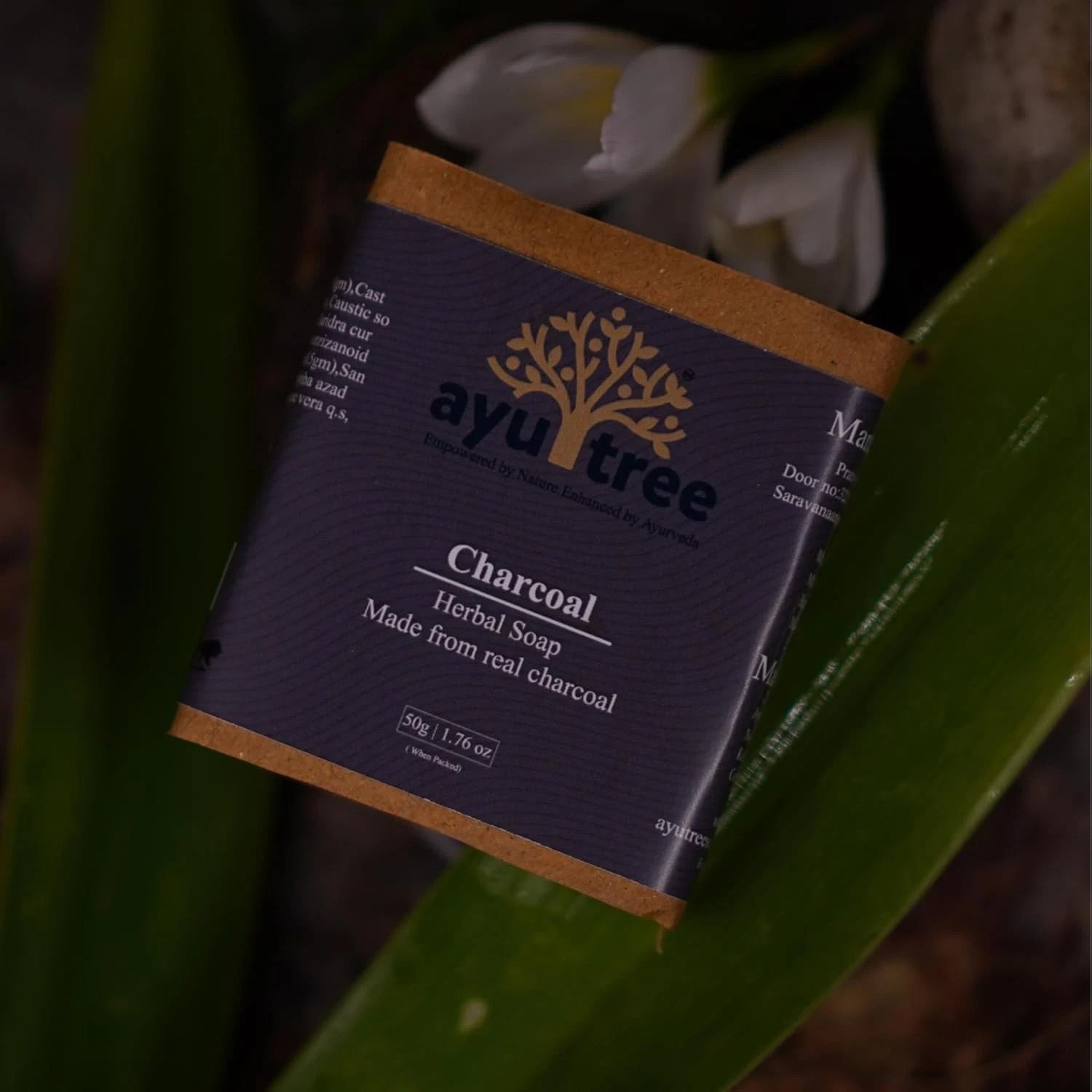 Ayutree Charcoal Herbal Soap All Skin Types 50gm