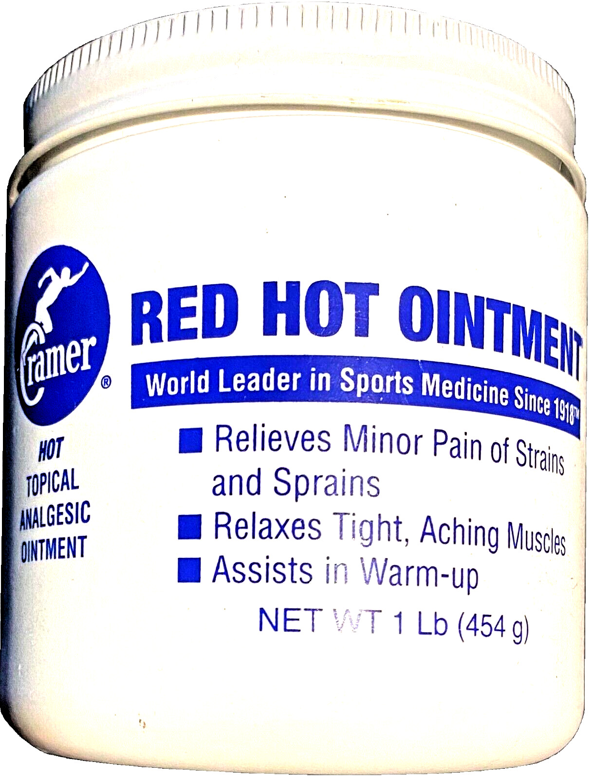 Cramer Red Hot Analgesic Ointment For Muscle And Joint Pain Relief 1Lb New Label
