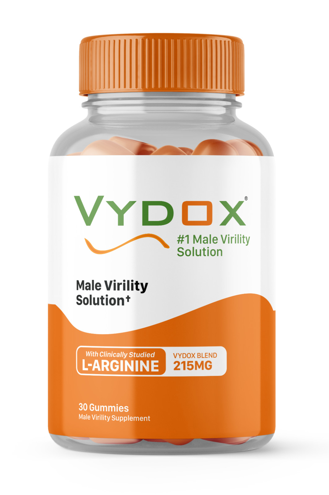 Vydox | Men’s Daily Virility Solution Gummies, 215mg L-Arginine, 30 Count