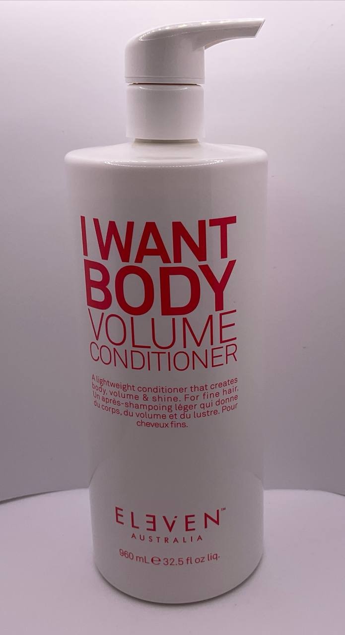 Eleven Australia I Want Body Volume Conditioner 960mL 32.5oz Pump Fine Hair