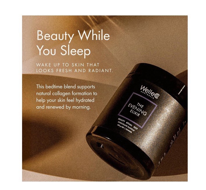 WelleCo Evening Elixir Chocolate Powder Dietary Supplement 5.3 oz Vegan