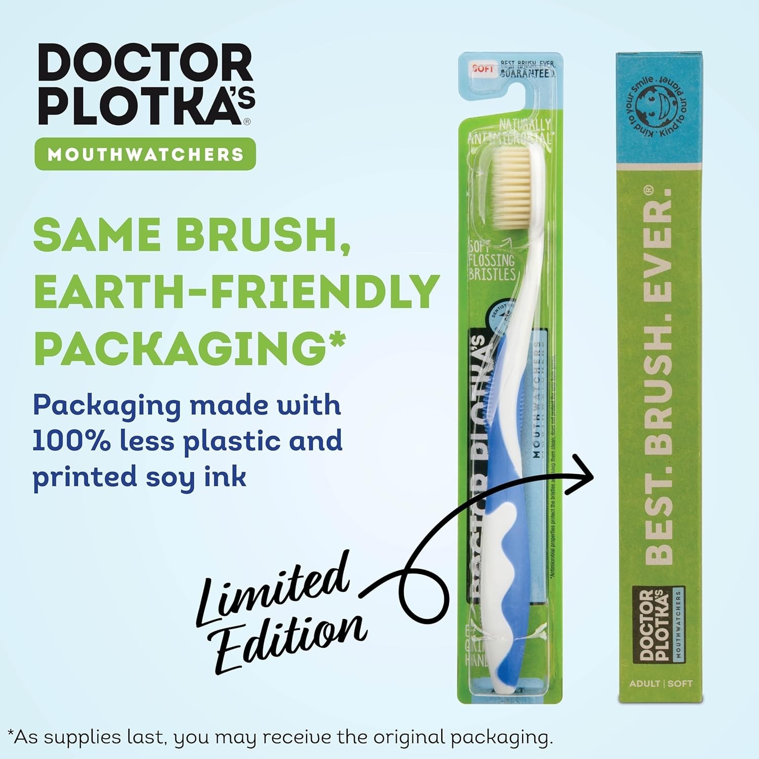 Soft Flossing Manual Toothbrush for Adults, 2 Pack, Ultra Clean, Good for Sen…