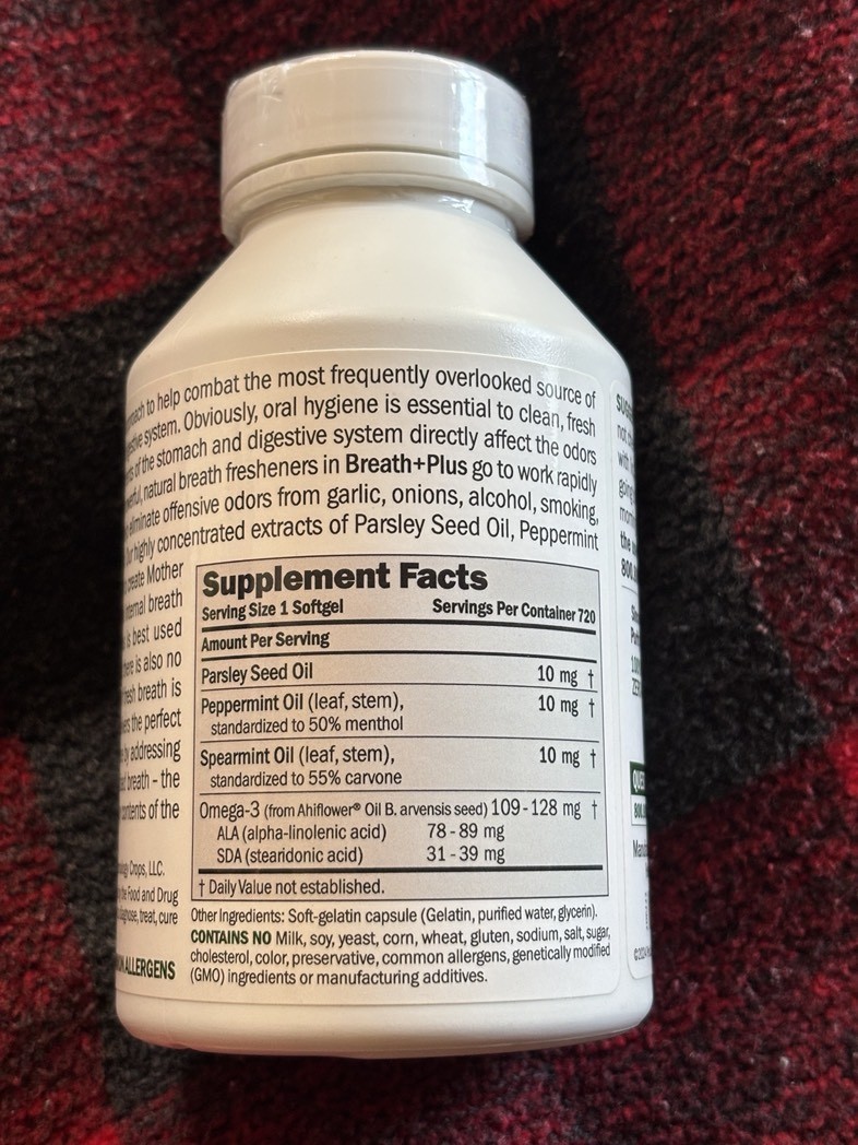 Andrew Lessman Breath + Plus 720 Capsules Exp 09/30/2028