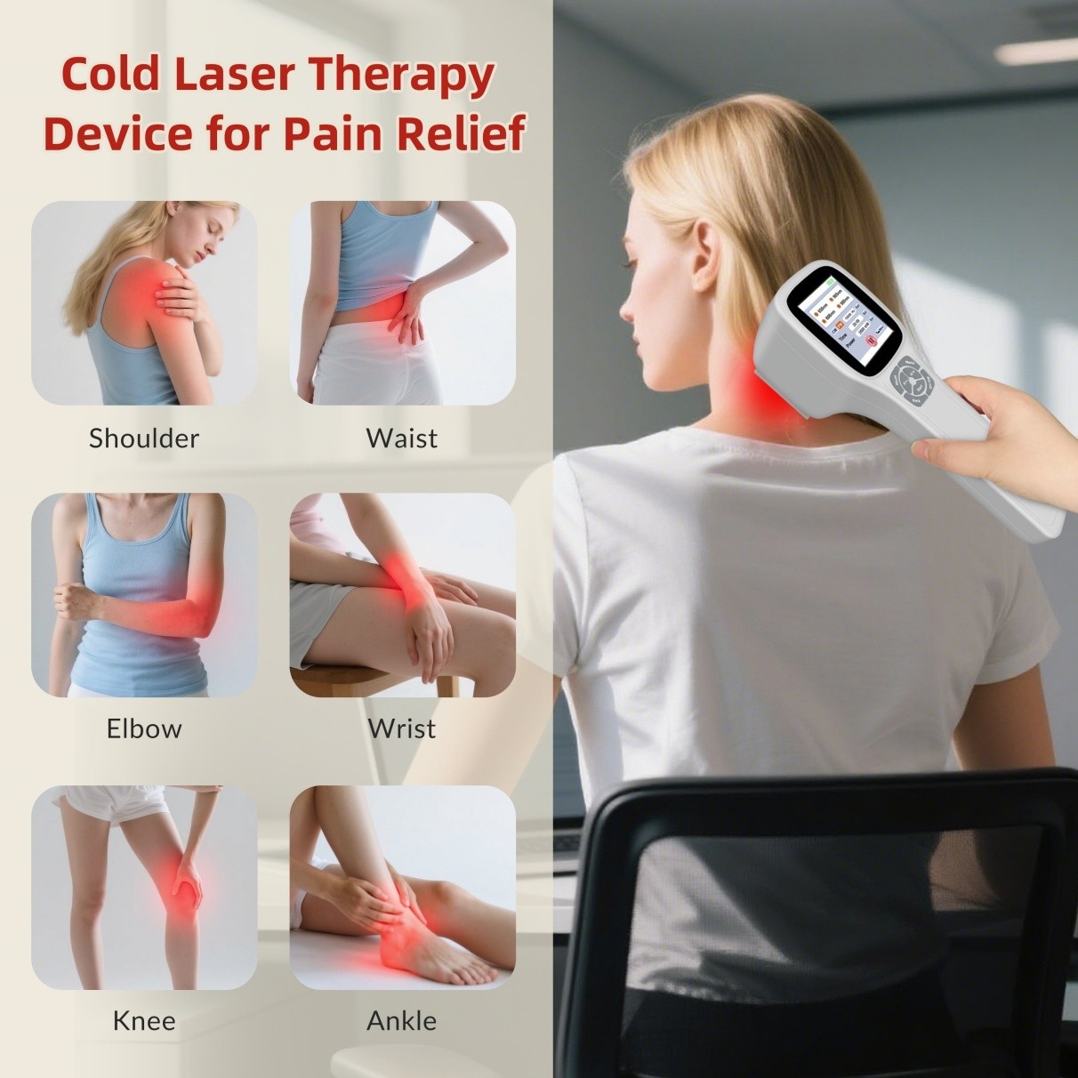 2.5W 650nm 808nm 905nm 980nm Cold Laser LLLT for Arthritis Pain Relief Pets