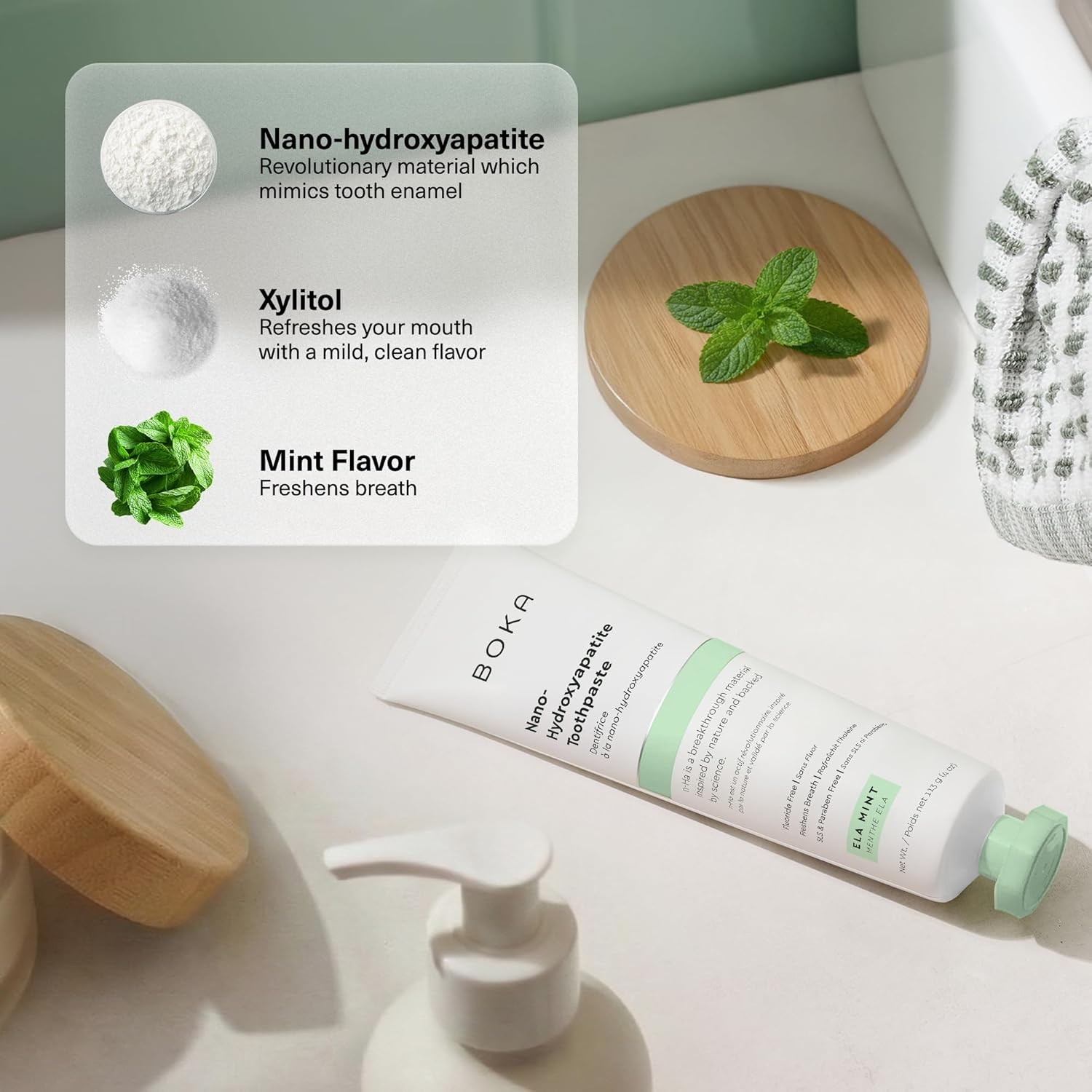 Boka Fluoride Free Toothpaste – Nano Hydroxyapatite, Remineralizing, Sensitive T