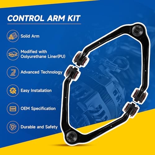 12pcs Front Upper Lower Control Arm w/Ball Joint(PU) Suspension Kit Fit for