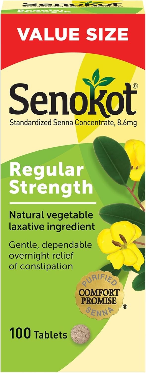 Senokot Regular Strength Laxative 100 Tablets – EXP 11/2026