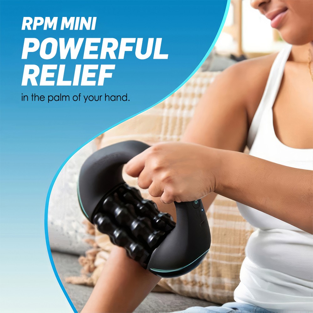 Electric Handheld Rolling Massager Rechargeable 3-Speed Spin Percussive Massager