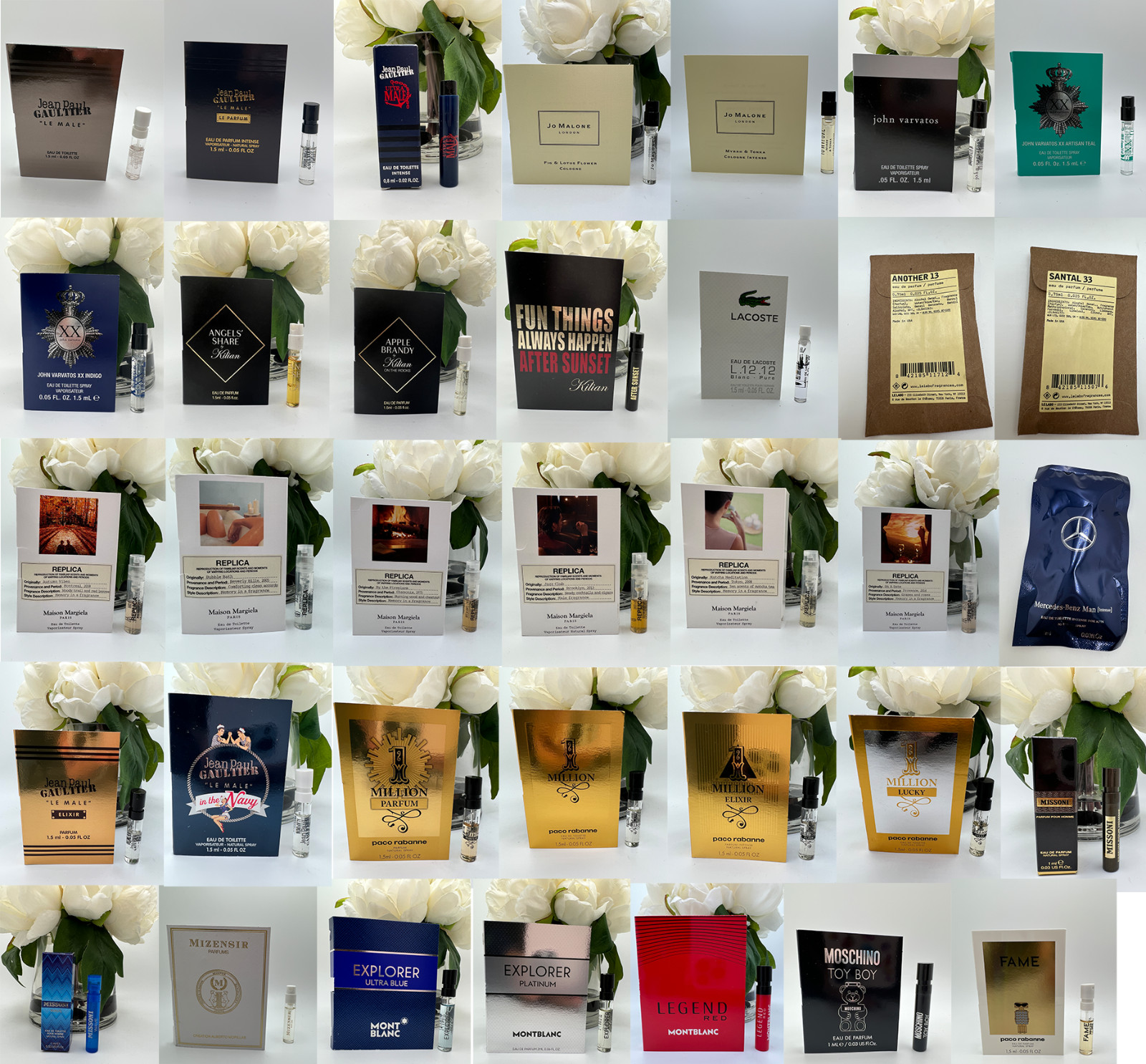 Men’s Cologne Perfume Sample Vials – Choose Scent & Combined Shipping & Discount